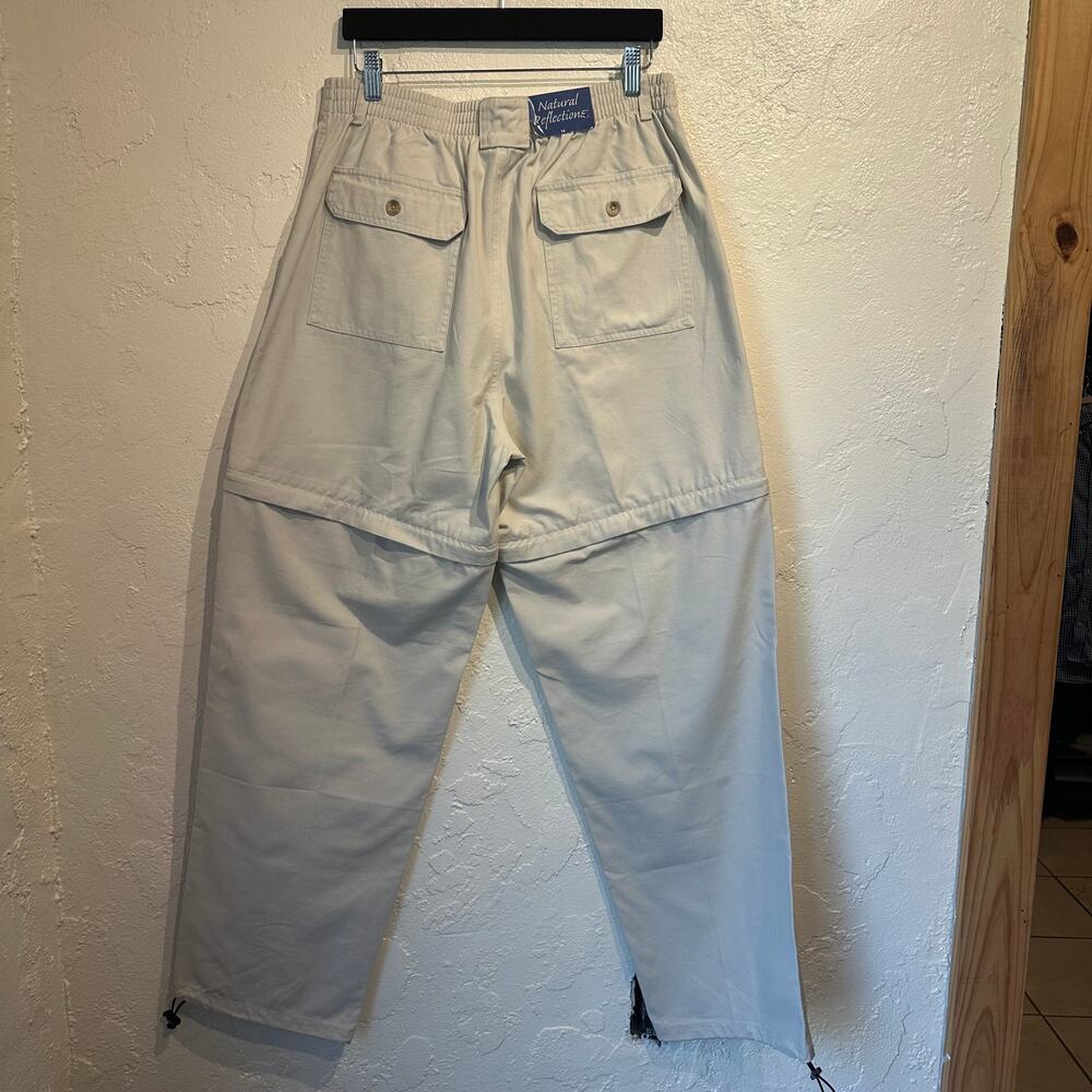 NWT Natural Reflections Women's Size 14 Convertible Pant Sand Hiking 100% Cotton - Picture 2 of 15